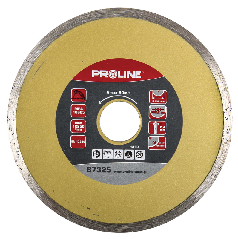 Continuous Diamond Blade 115 mm x 1.8 mm x 5 mm x 22.2 mm, Proline