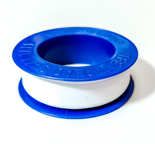 Teflontape, tätning för plast- och metallgängor, 12 x 0, 075 mm, l=10 m, vit