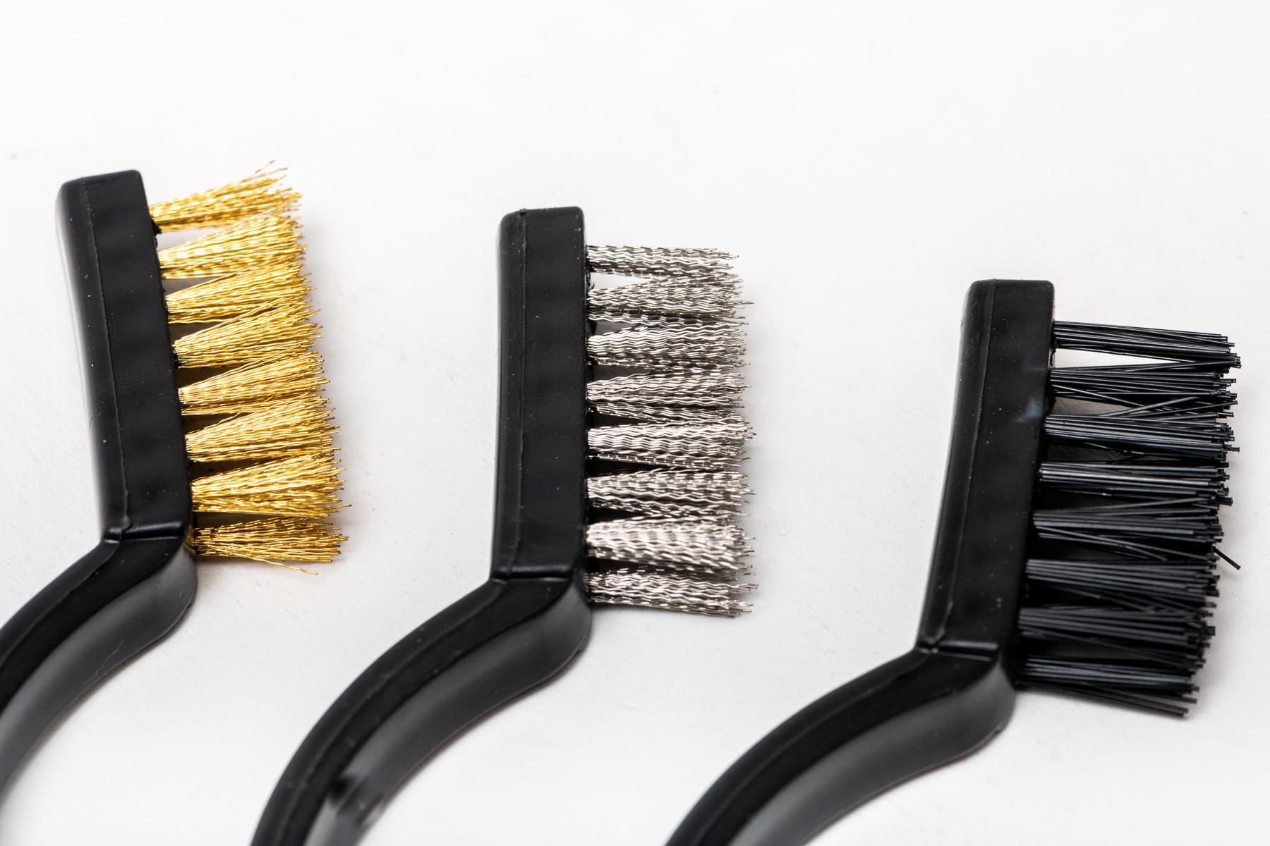 Universal Brushes 180 mm - 3Pc set.(Steel, Nylon, Copper).