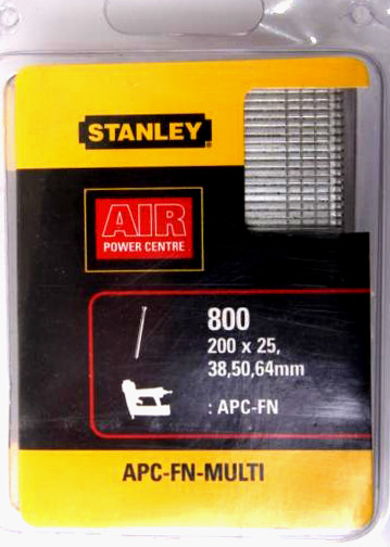 Spikes for STANLEY FN64, 25, 38, 50, 64 mm, 800pcs (200pcs each size)