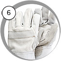 Sandblasting Suit Heavy-Duty Leather/Cotton Size 50 Double Seam Velcro Gloves Included, Contracor