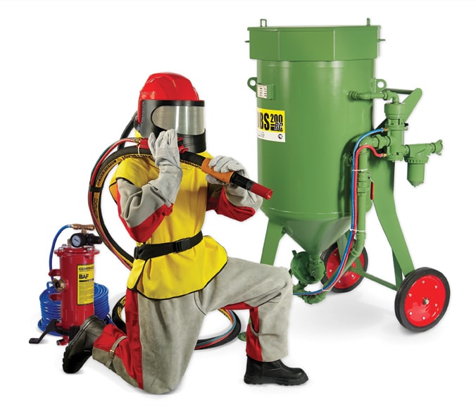 Sandblasting Suit Heavy-Duty Leather/Cotton Size 50 Double Seam Velcro Gloves Included, Contracor