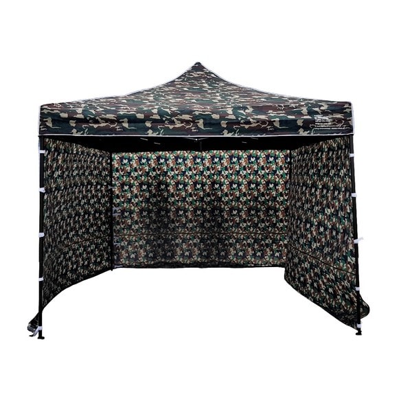 Tent (sales, event, work etc) 3 x 3m, 3 + 1 walls, camo