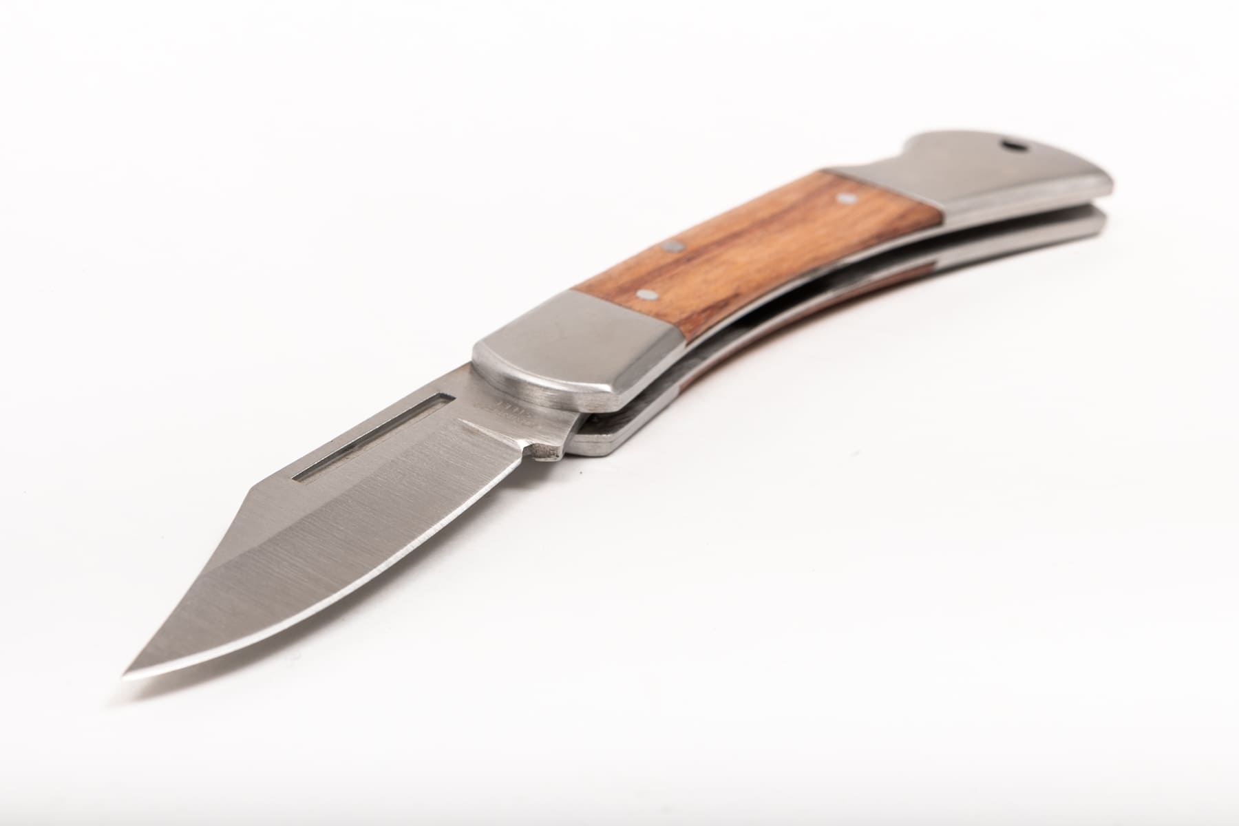 Folding Universal Knife 80 mm with Wooden Handle, Stainless Steel, Proline