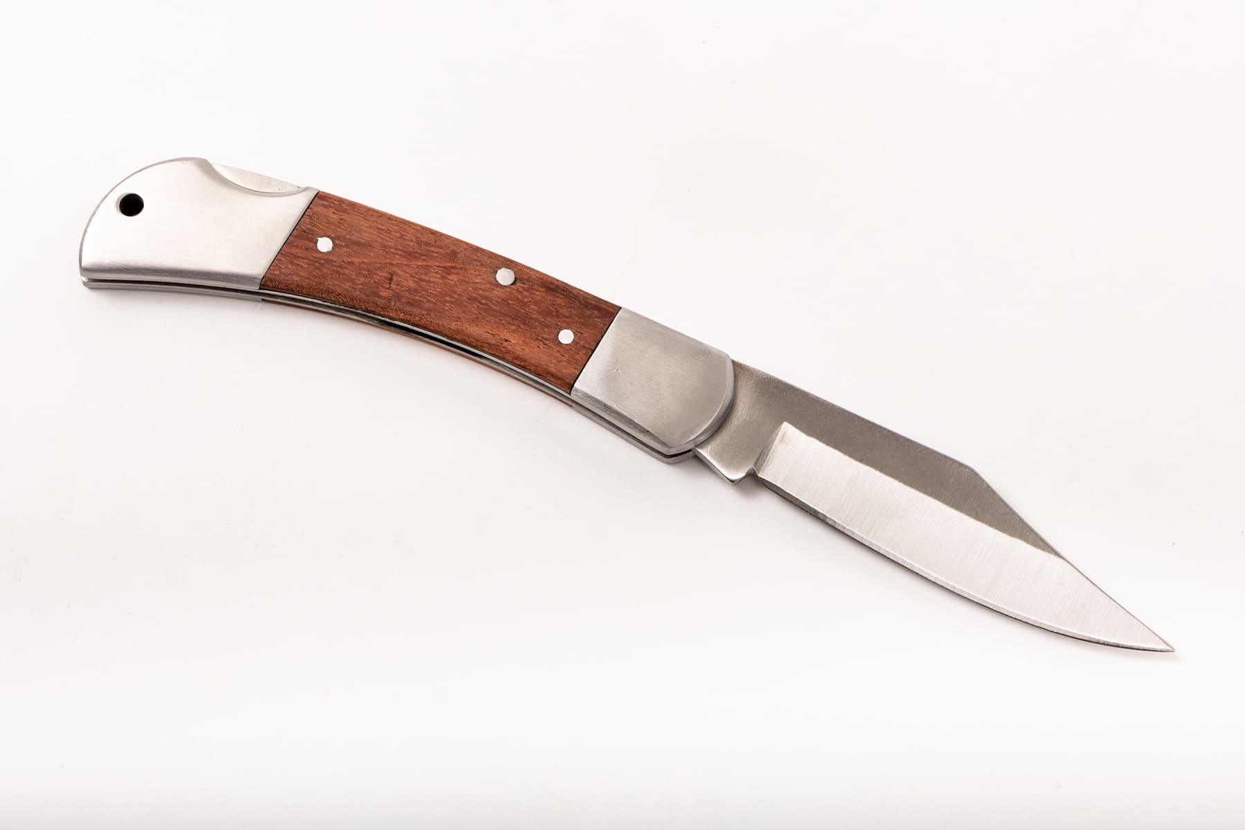 Folding Universal Knife 80 mm with Wooden Handle, Stainless Steel, Proline