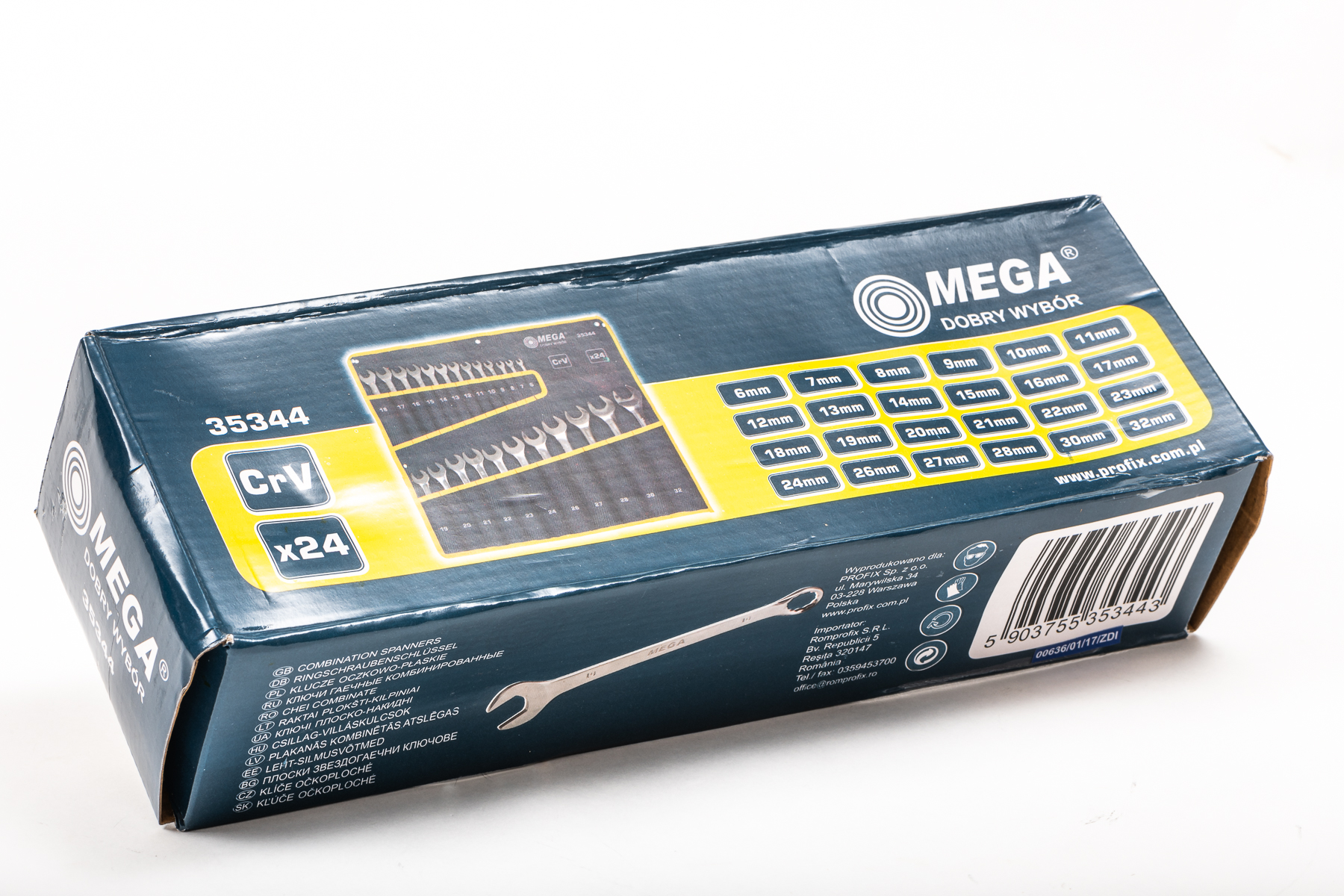 Combination Wrench Sets - DIN 3113, 24 pcs 6-32 mm