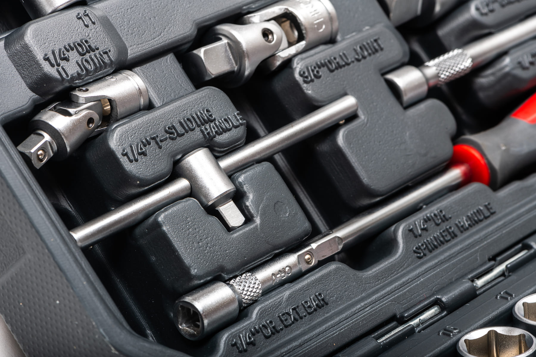 Socket set 150 pcs 1/41/23/84-32 mm, Proline