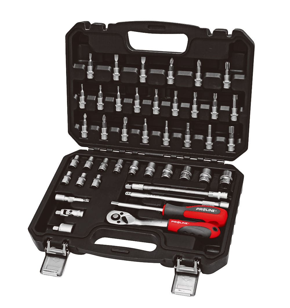Socket set 43 pcs 1/44-14 mm, Proline