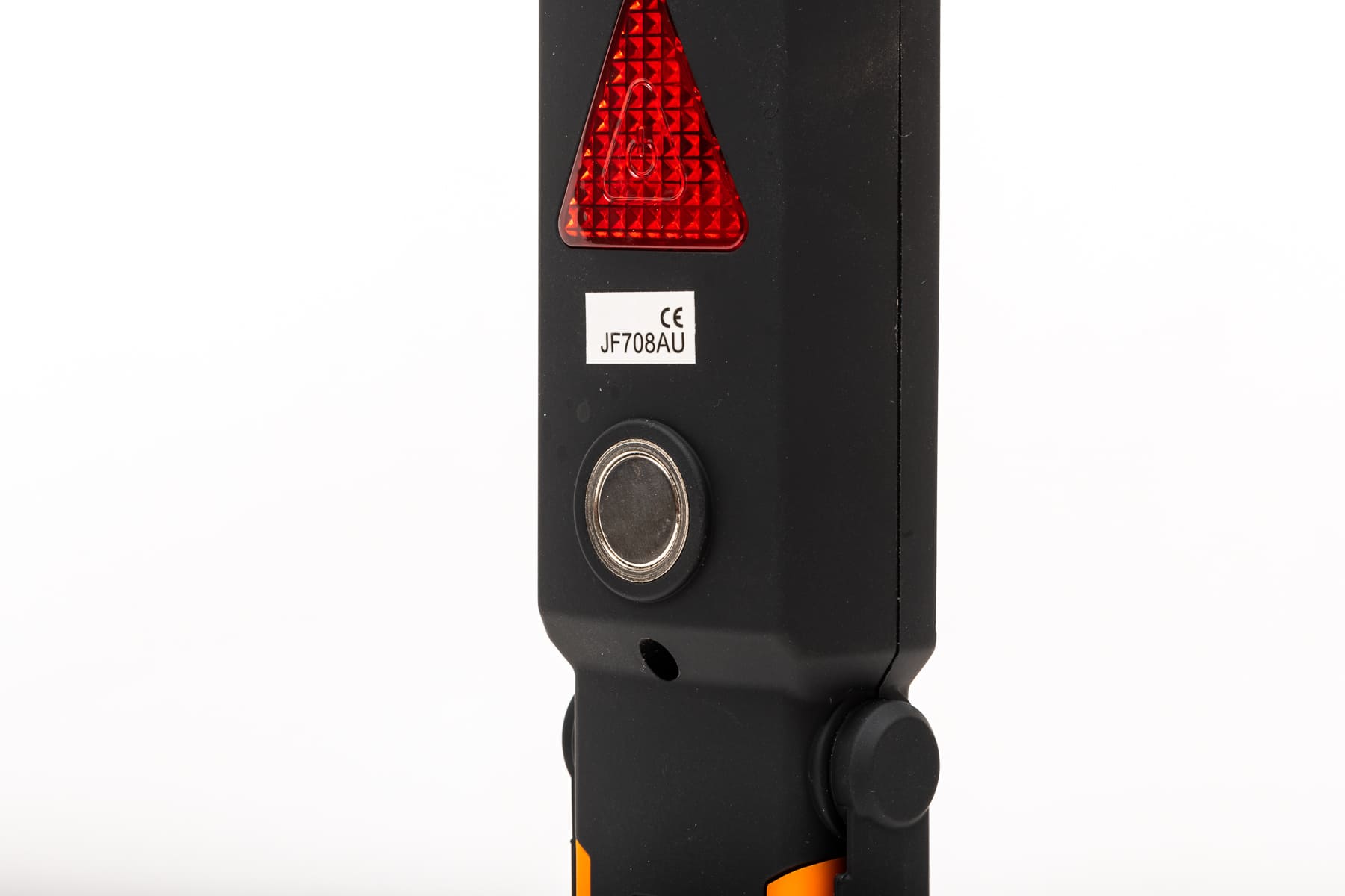 Starkt arbetslampa COB LED 450LM + 25LM varningsblink, laddbar, magnet och krok, USB