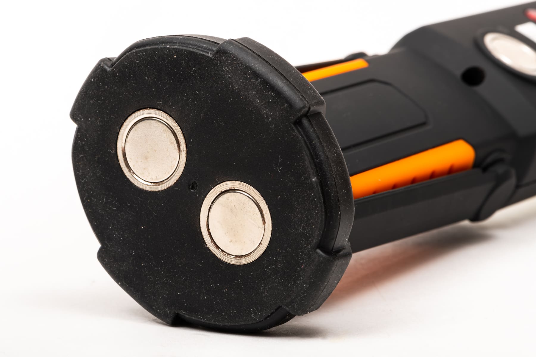 Starkt arbetslampa COB LED 450LM + 25LM varningsblink, laddbar, magnet och krok, USB