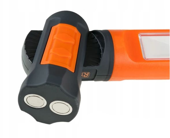 Lång smal arbetslampa 600LM, vridbara magneter, laddbar, krok, USB