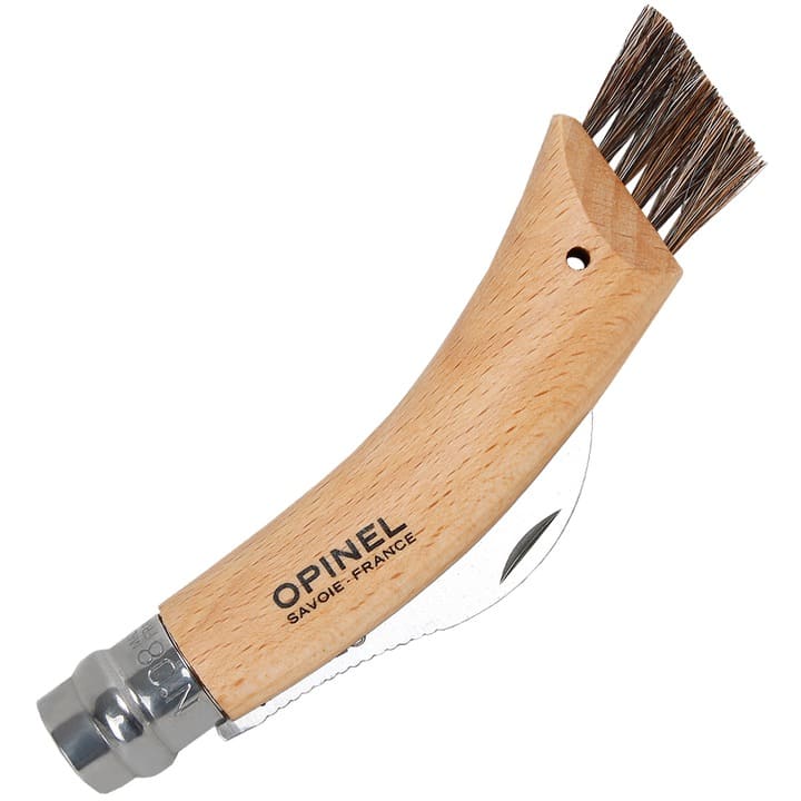 Opinel svampkniv med borste, 8.5 cm, hopfällbar