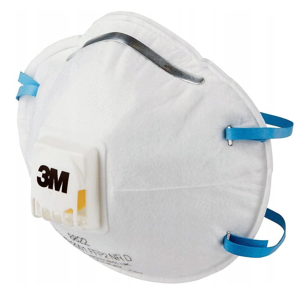 Andningsskydd 1st, andningsmask 3m 8822 skyddar mot virus bakterier m.m. FFP2, CE (minsta order 2st)