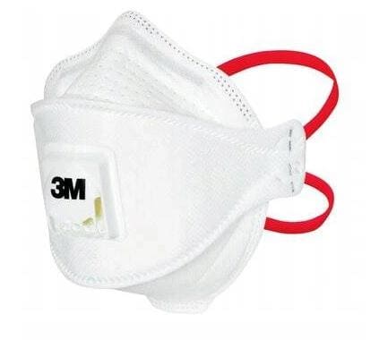 Andningsskydd, 1st andningsmask 3m™ Aura™ 1873V+ skyddar mot virus bakterier m.m. FFP3, CE