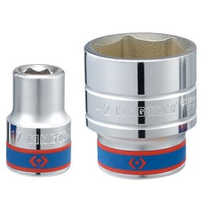 Hylsa 3/452 mm, 6-kantig, kort, CRV, King Tony