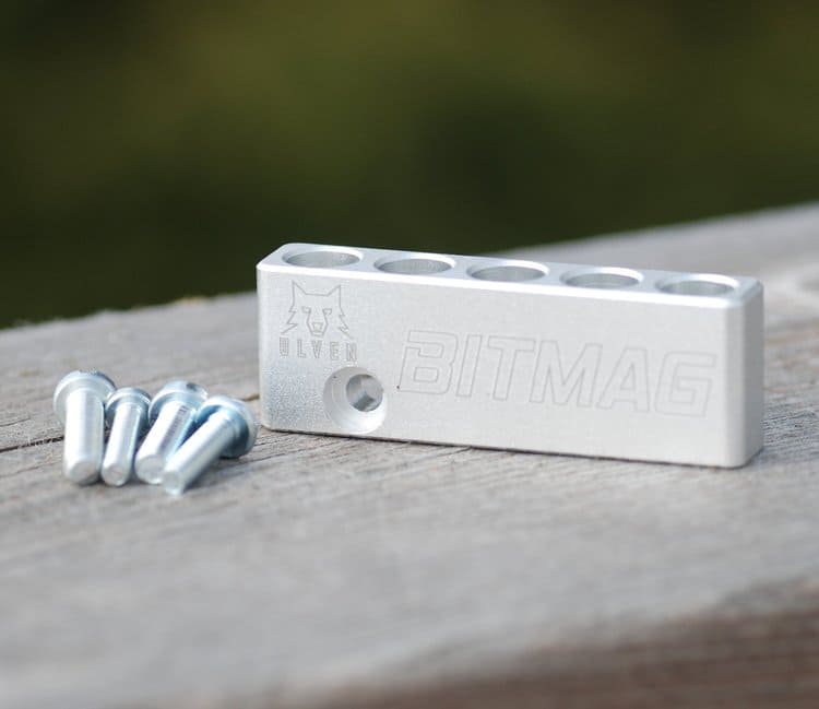 BitMag magnetisk bitshÃ¥llare i aluminium monterad pÃ¥ skruvdragare
