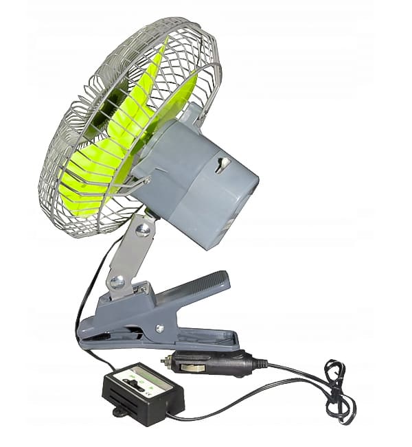 Minifläkt oscilerande 12 / 24V 821W, för bilar, husvagnar etc Carmotion