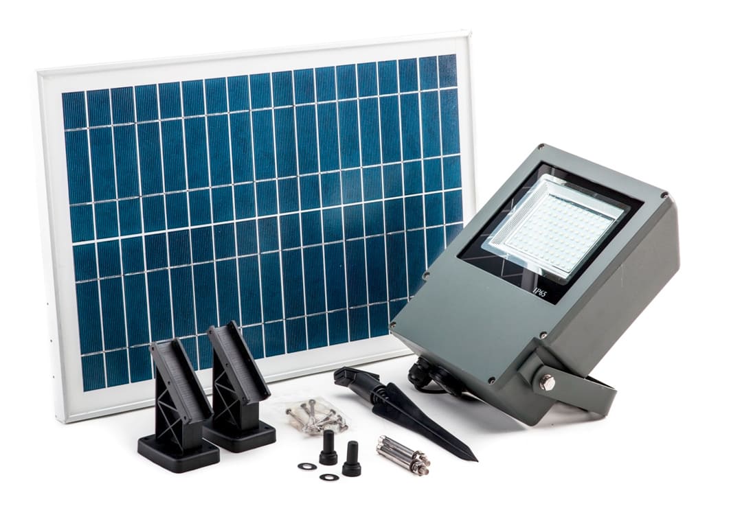 Professionell strålkastare 108st LED SMD (2835) 550 LM med 20W solpanel, 6000mAh batteri, IP65, Capral