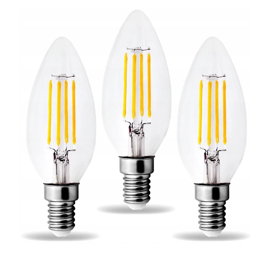 Vintage LED Bulbs E14 4W 430lm 6-Pack