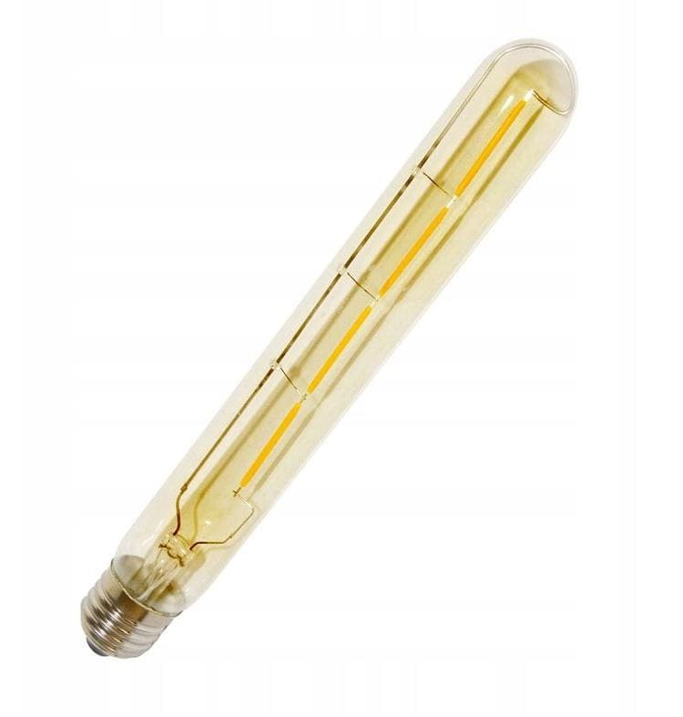 Vintage glödlampor LED E27 T30 4W lång 360lm, 2500K varmt gulaktigt ljus, 4st