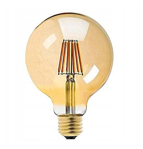 Vintage LED bulb E27 G95 6W 560lm, 4 pcs
