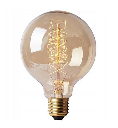 Vintage bulbs, E27 G8040W Edison 3 bulbs