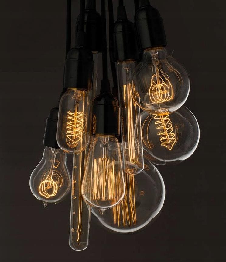 Vintage bulbs, E27 G8040W Edison 3 bulbs