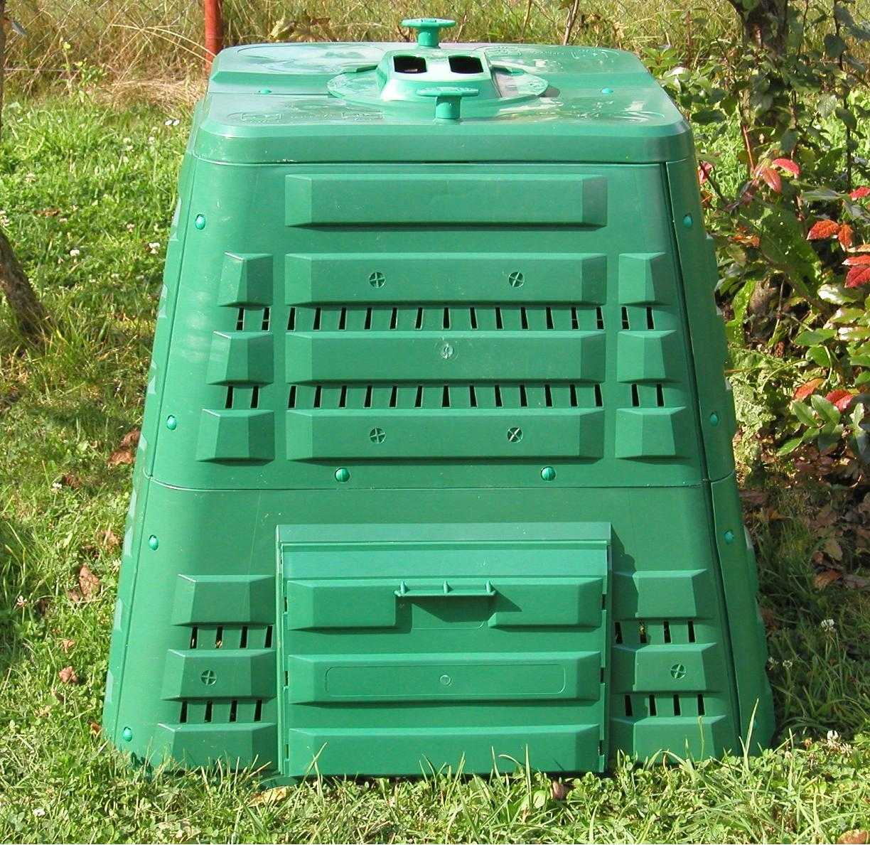 Kompostbehållare 400L, kompostbox för varm kompost utomhus åretrunt, Ekobat Termo