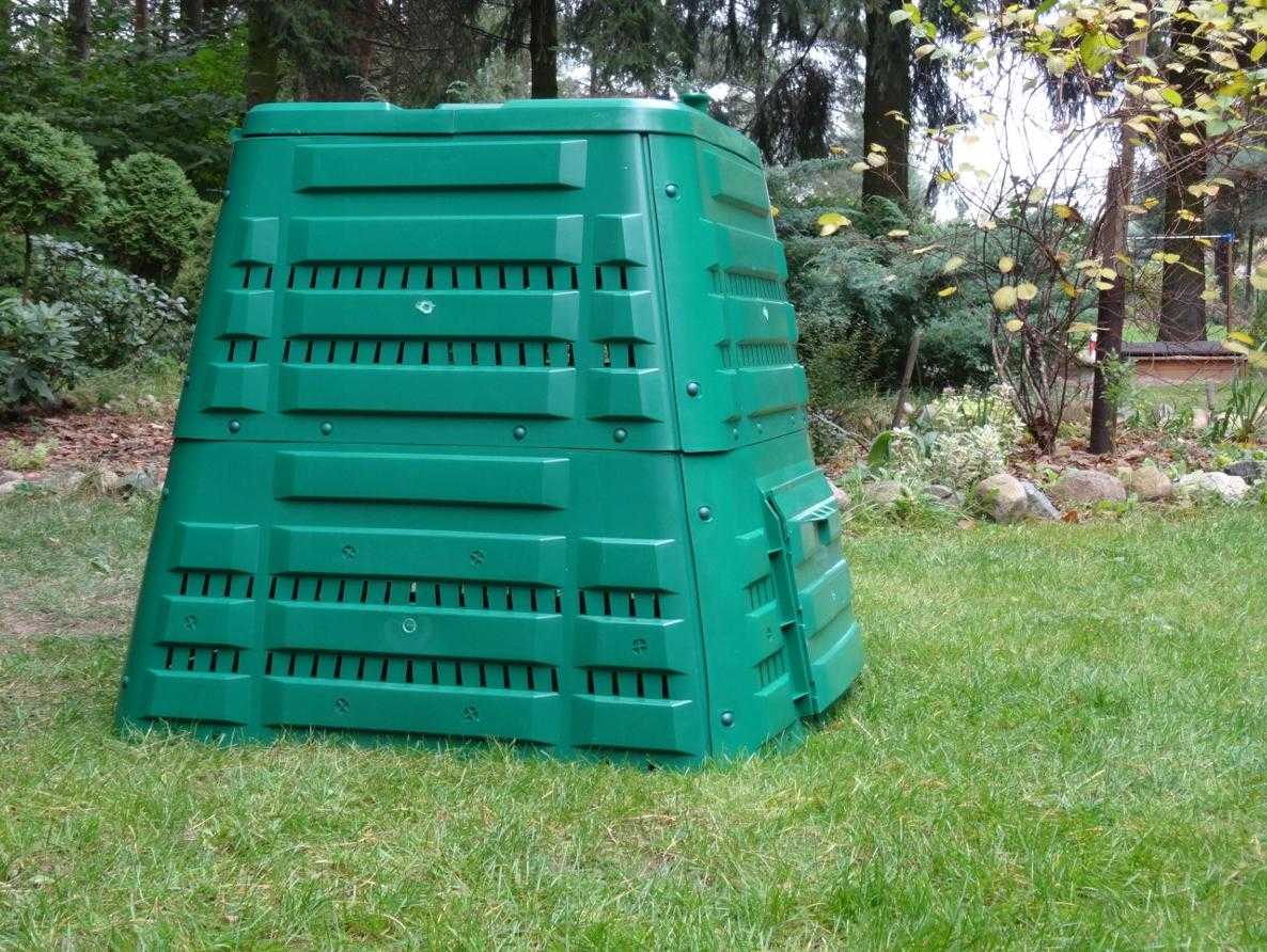 Kompostbehållare 400L, kompostbox för varm kompost utomhus åretrunt, Ekobat Termo