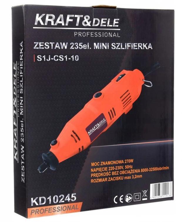 Min slipmaskin 220W, 235 element, 8000-32500 RPM, Kraft & Delle