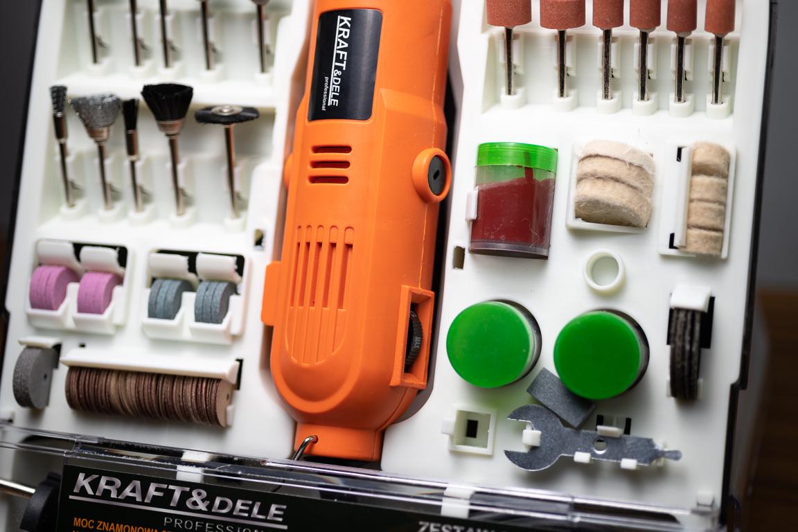 Min slipmaskin 220W, 235 element, 8000-32500 RPM, Kraft & Delle