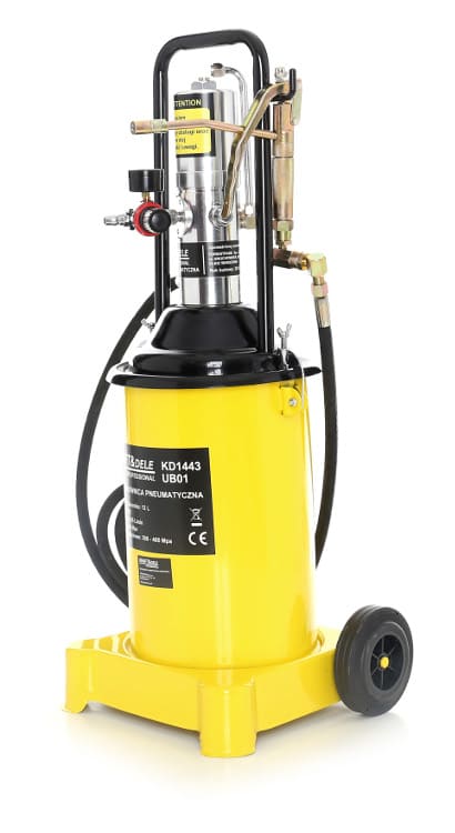Smörjpump 12L tryckluftsdriven, komplett sats med tillbehör