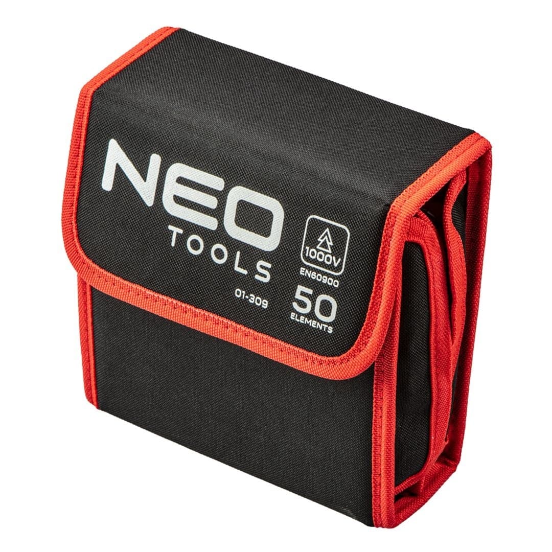 Skruvmejslar 1000V, sats 50 delar, magnetiska spetsar, ergonomiskt grepp, NEO Tools