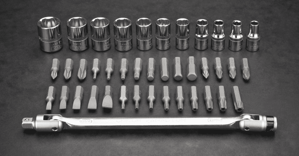 Hylsnyckelsats 219 delar 1/4, 3/8, 1/2 CrV, hylsor, spärrhandtag, blocknycklar, bits m.m. NEO Tools