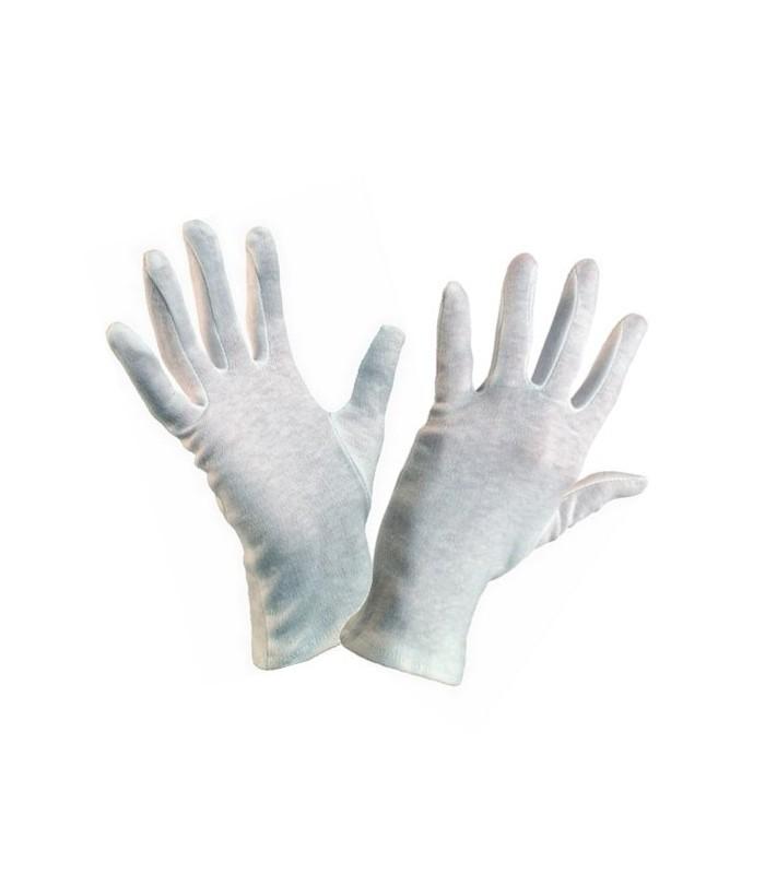 Bomullshandskar 12 par, beige arbetshandskar, CE