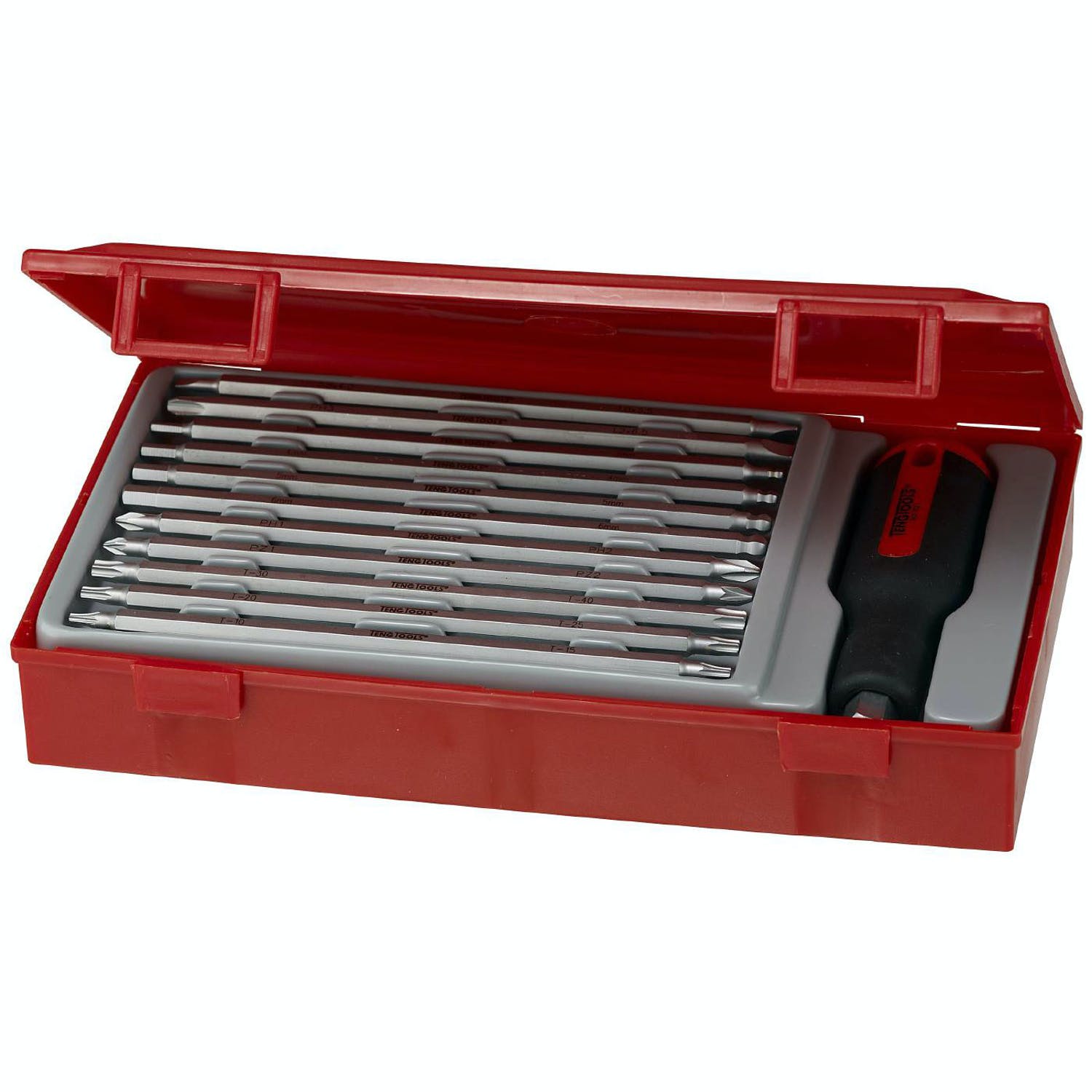 Skruvmejselsats 12 delar, långa skruvmejslar TENG Tools TTMD12D