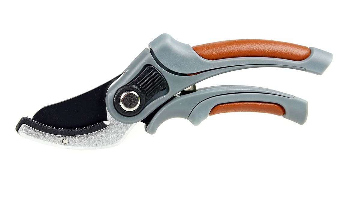 Handsekatör max. diam. 15 mm, läderhantag, fjädrande, premium kvalitet, Greenmill