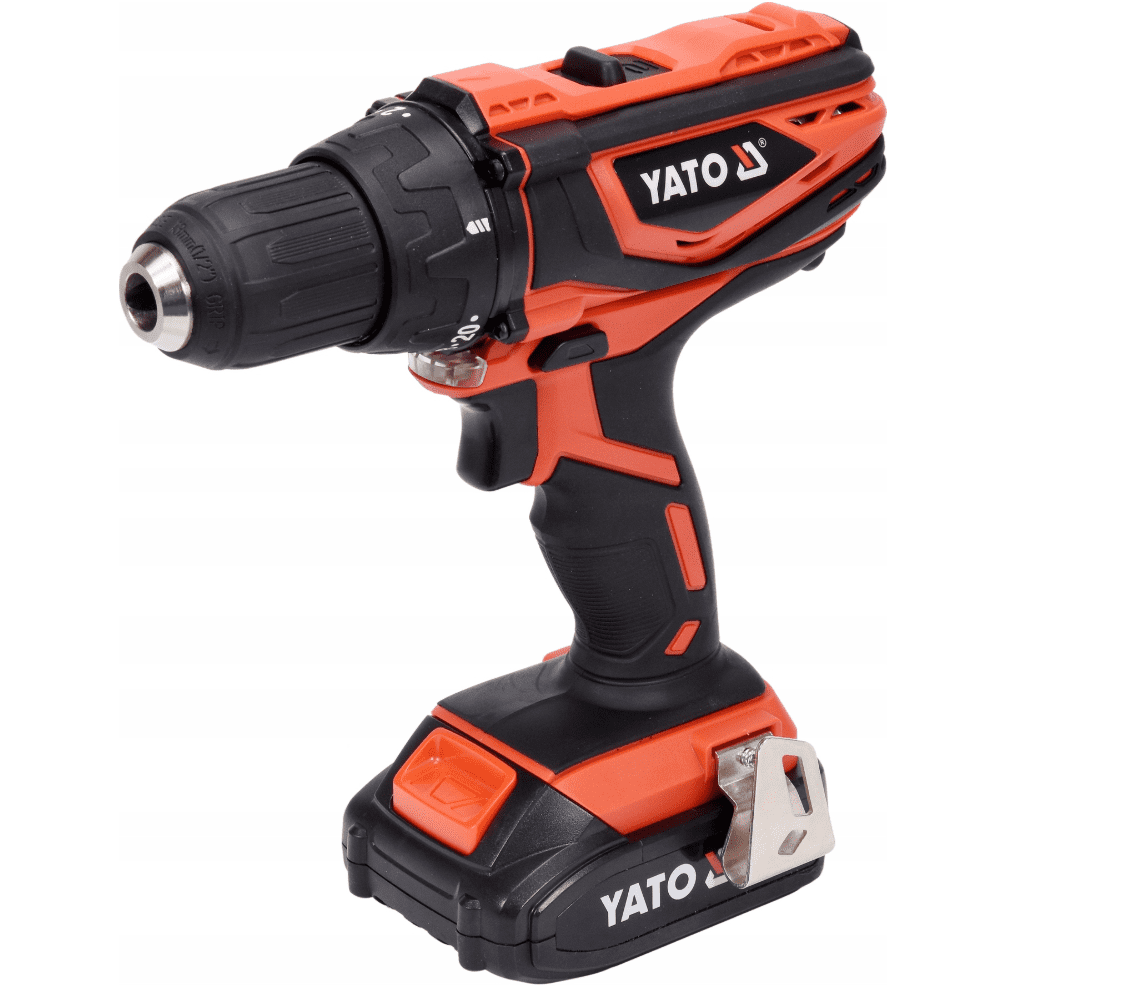 Borrmaskin, skruvdragare, sladdlös, mycket stark 18V 2A 40Nm, 0-1650rpm, 2 växlar