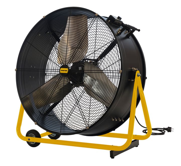 Mobil Industrifläkt 90 cm 13200 m³/h, Pulverlackad Golvmodell 412W, Master