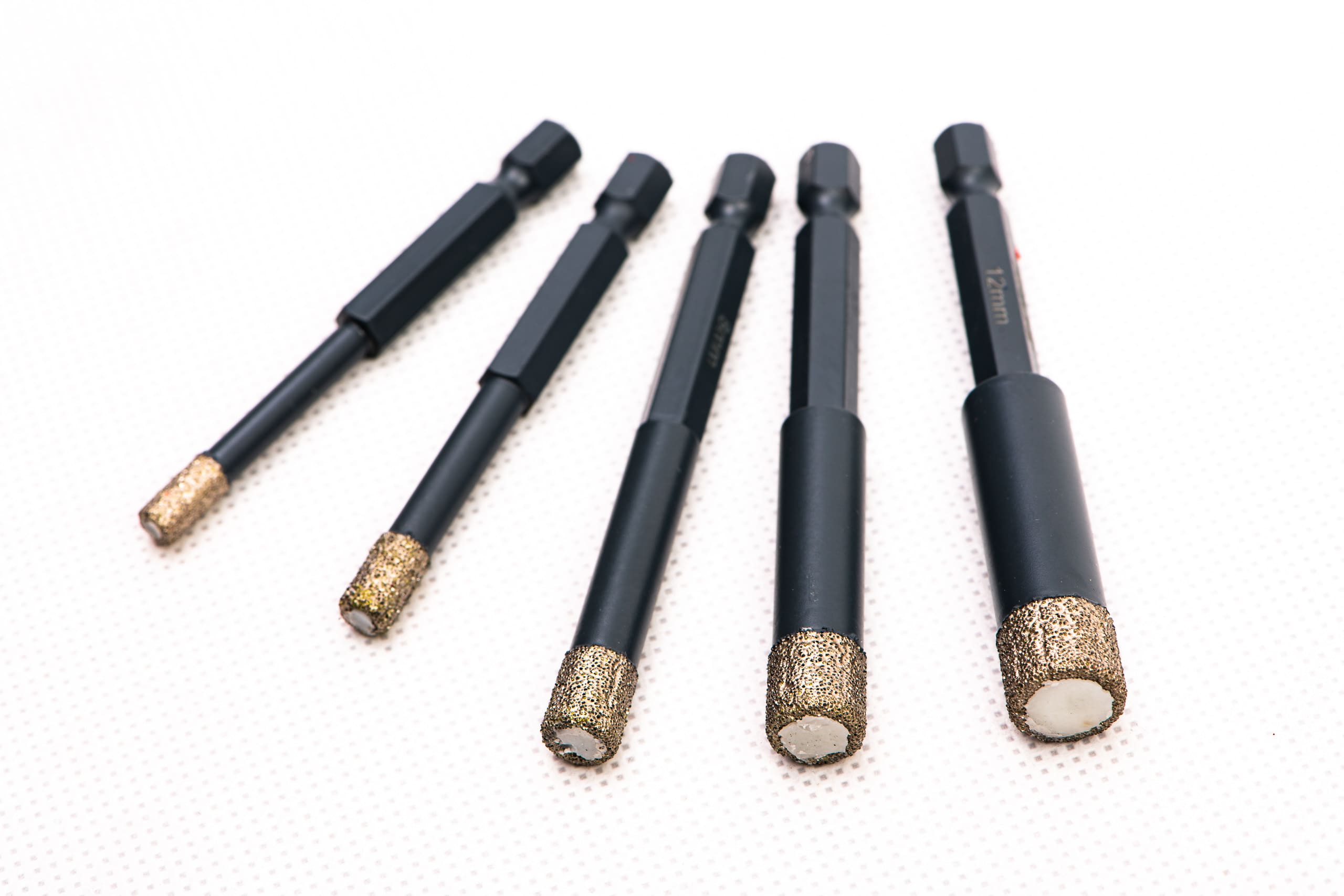 Diamond Hole Saw 5-12 mm, set of 5, 1/4, Proline