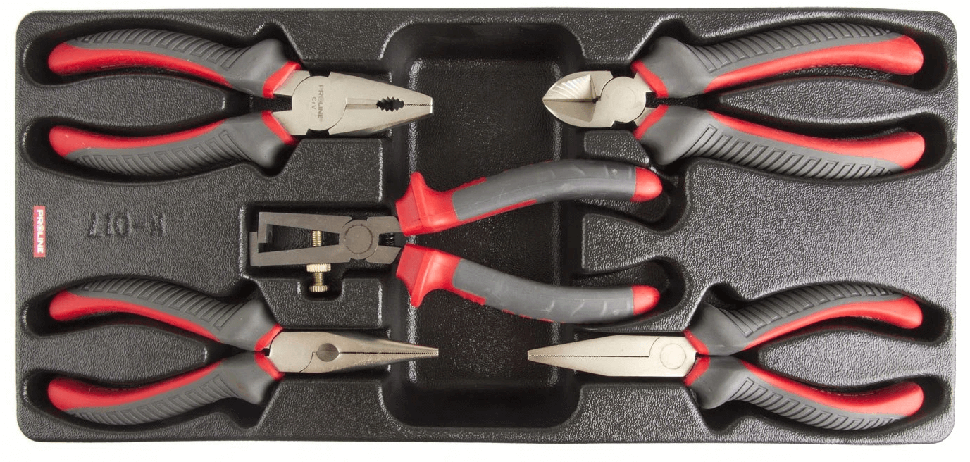 Empty Tray Pliers set 5 Pieces, Proline