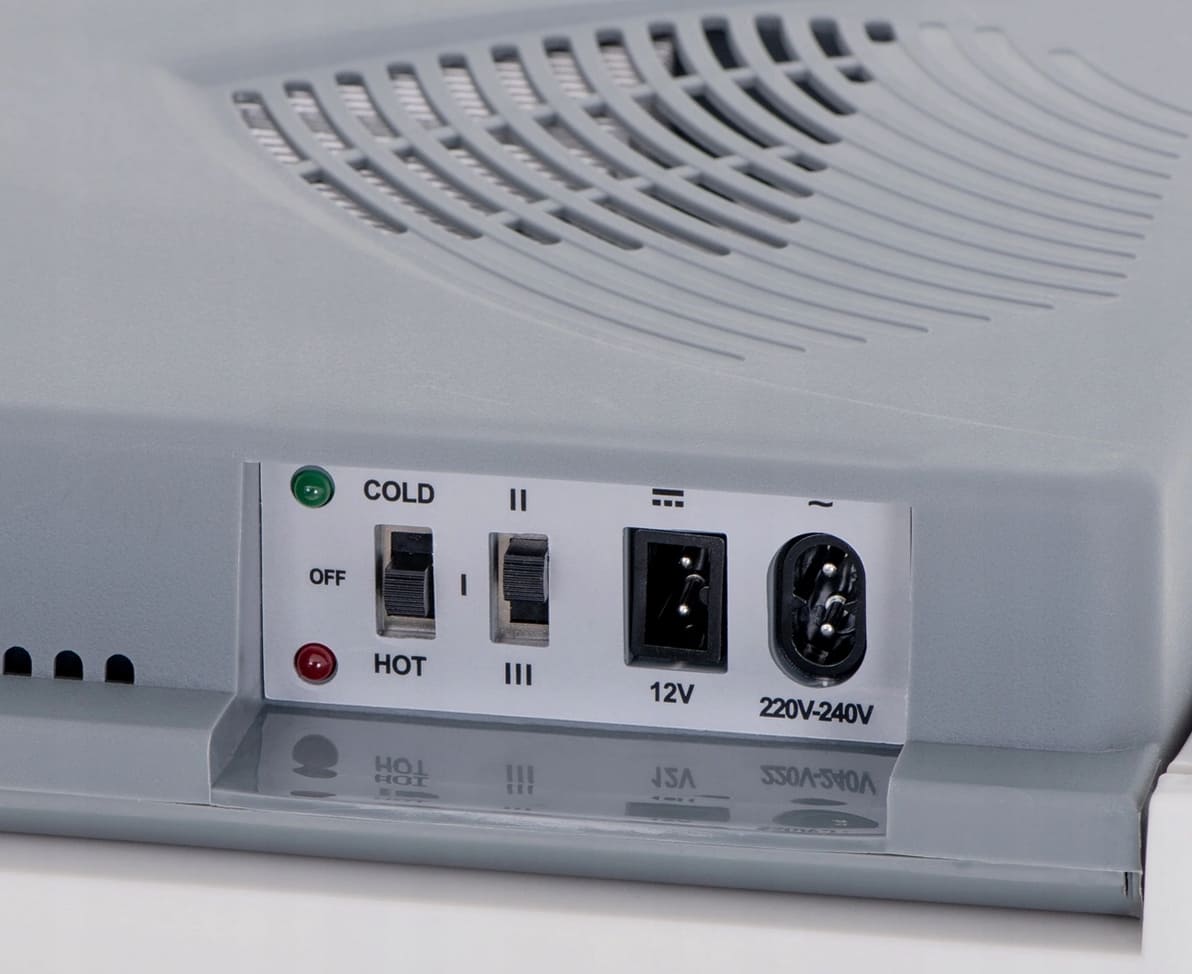 Kylväska, kylbox och värmebox elektriskt 12V / 230V, 28L för fritidshus, båtar, bilar, husvagn, camping m.m.