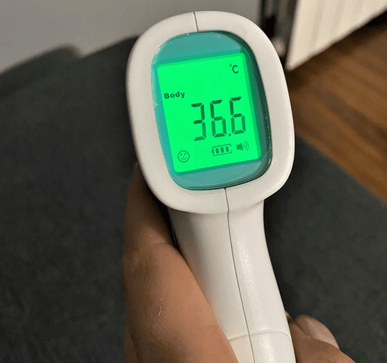 Termometer, infraröd beröringsfri, 32- 42, 5 °C