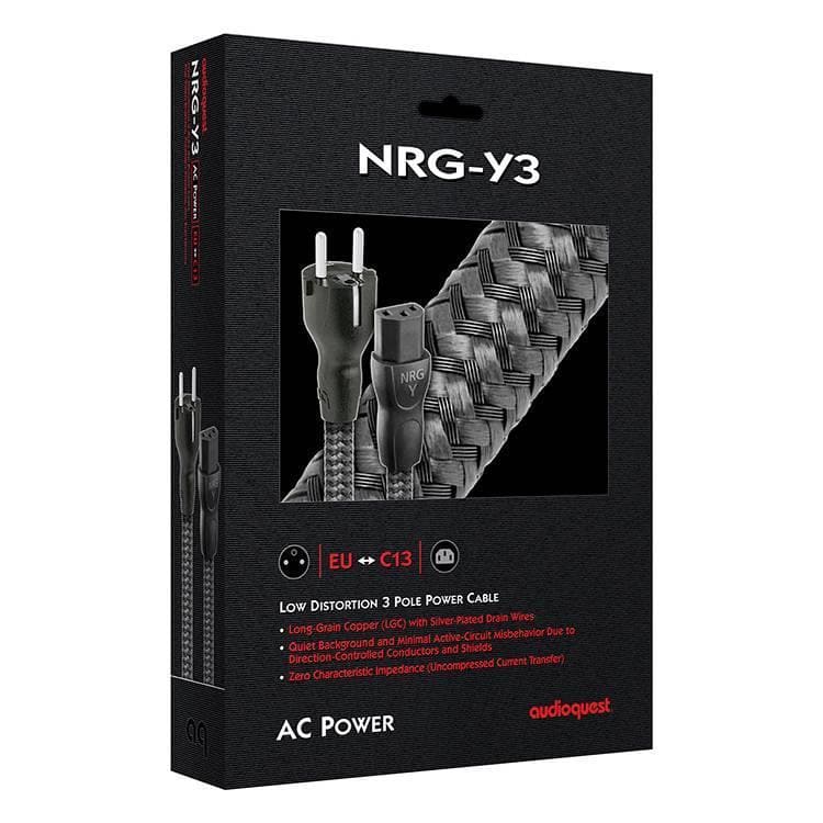NRG-Y3 Nätkabel 230V för Hi-Fi, AudioQuest
