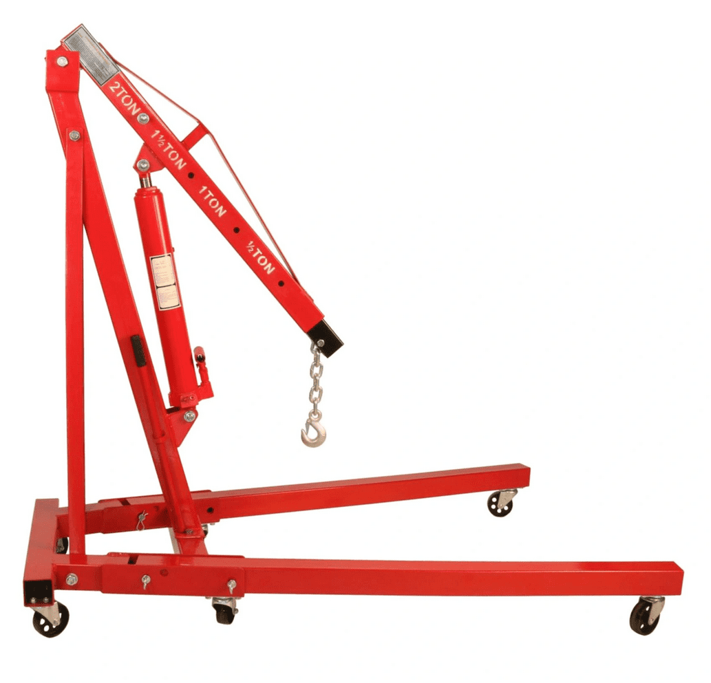 Motorflyft, kraftig verkstadskran 2000 kg med balancer, hydrauliskt, heavy duty, AppTech