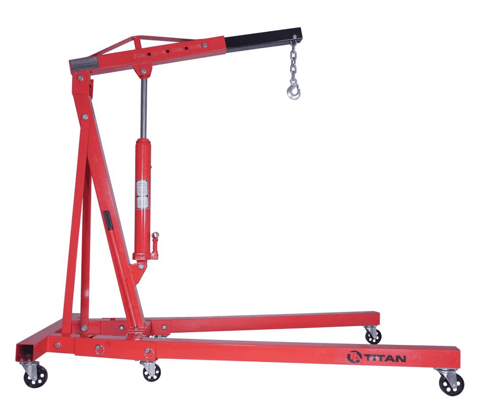 Motorflyft, kraftig verkstadskran 2000 kg med balancer, hydrauliskt, heavy duty, AppTech