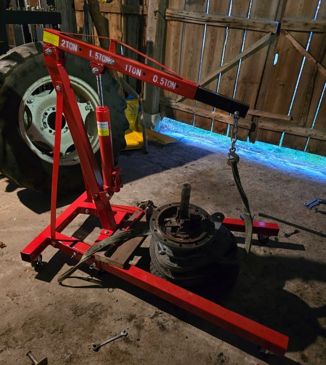 Motorflyft, kraftig verkstadskran 2000 kg med balancer, hydrauliskt, heavy duty, AppTech