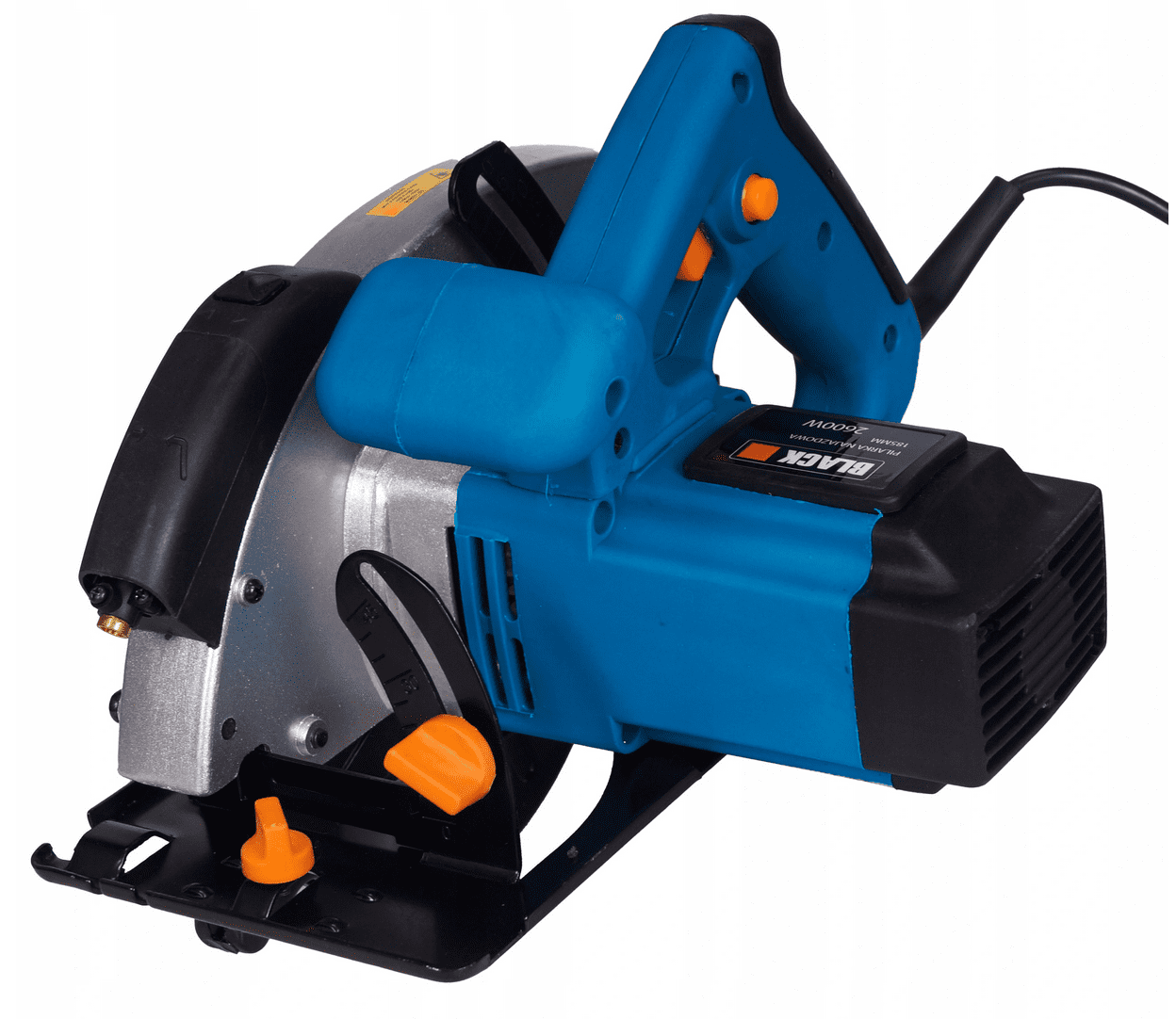 Elsåg, cirkelsåg 2250W, 230v, 4500rpm, 65 mm skärdjup, 185 mm sågskivor, laser