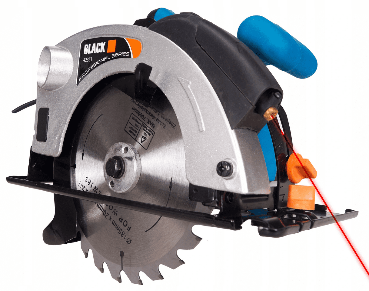 Elsåg, cirkelsåg 2250W, 230v, 4500rpm, 65 mm skärdjup, 185 mm sågskivor, laser