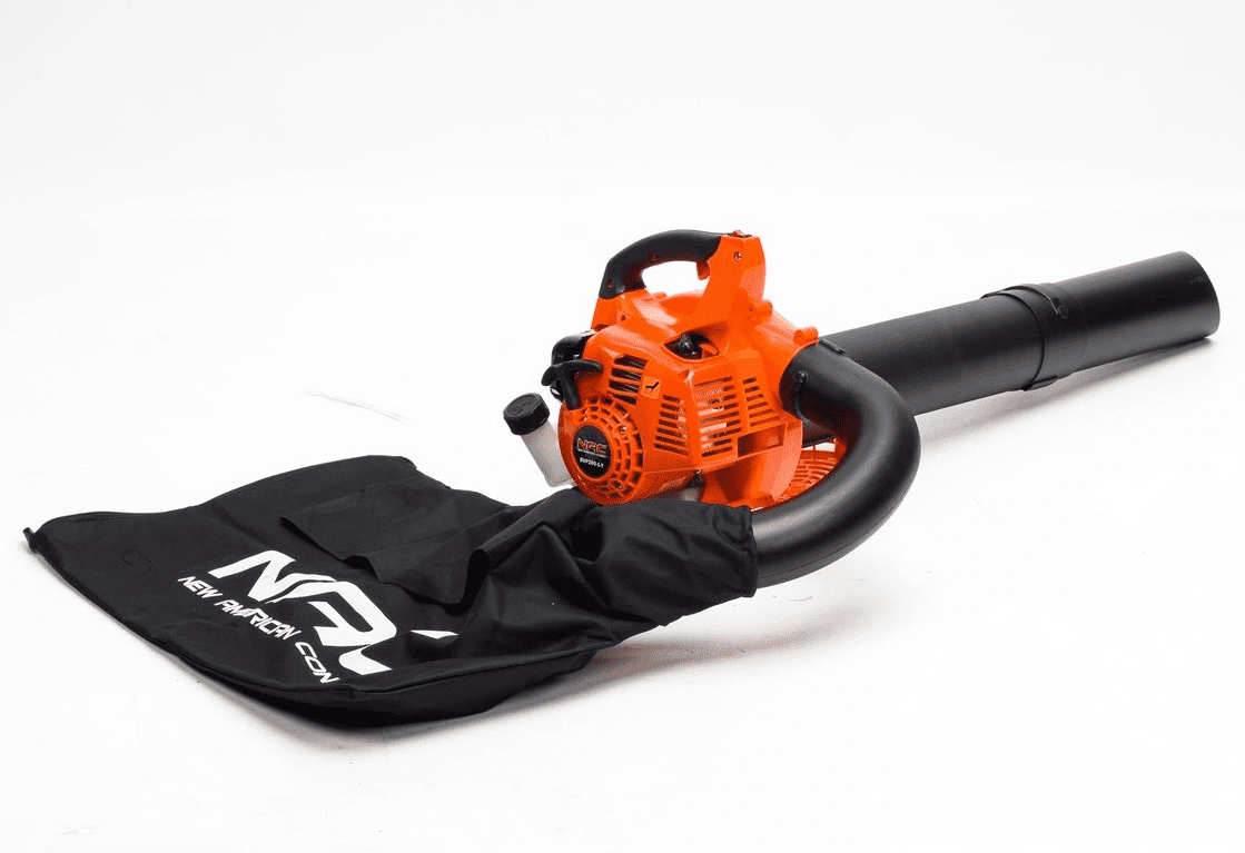 Park lövblås bensindriven, lövsug 0, 7 kW 1hk lövuppsamlare, 50L, 7000 RPM, NAC